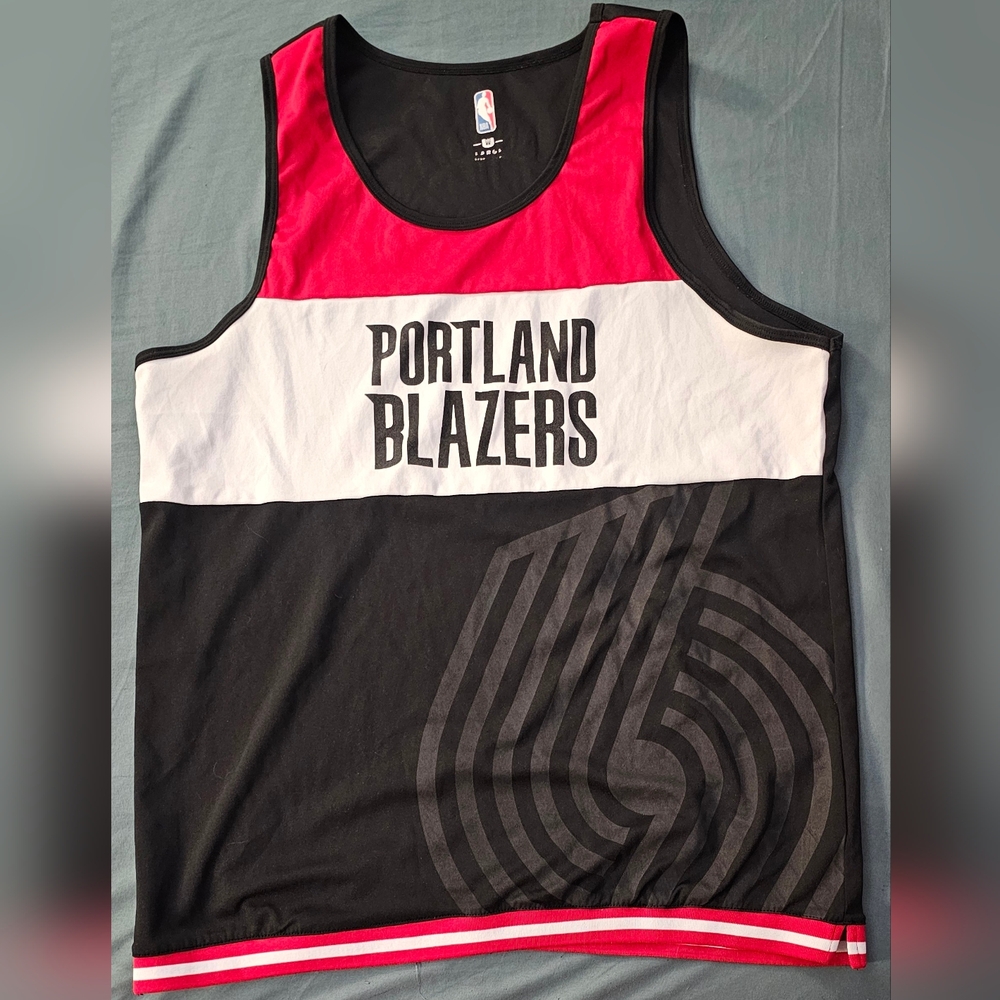 Portland Blazers NBA Tank Top - Red, White, Black